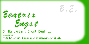 beatrix engst business card